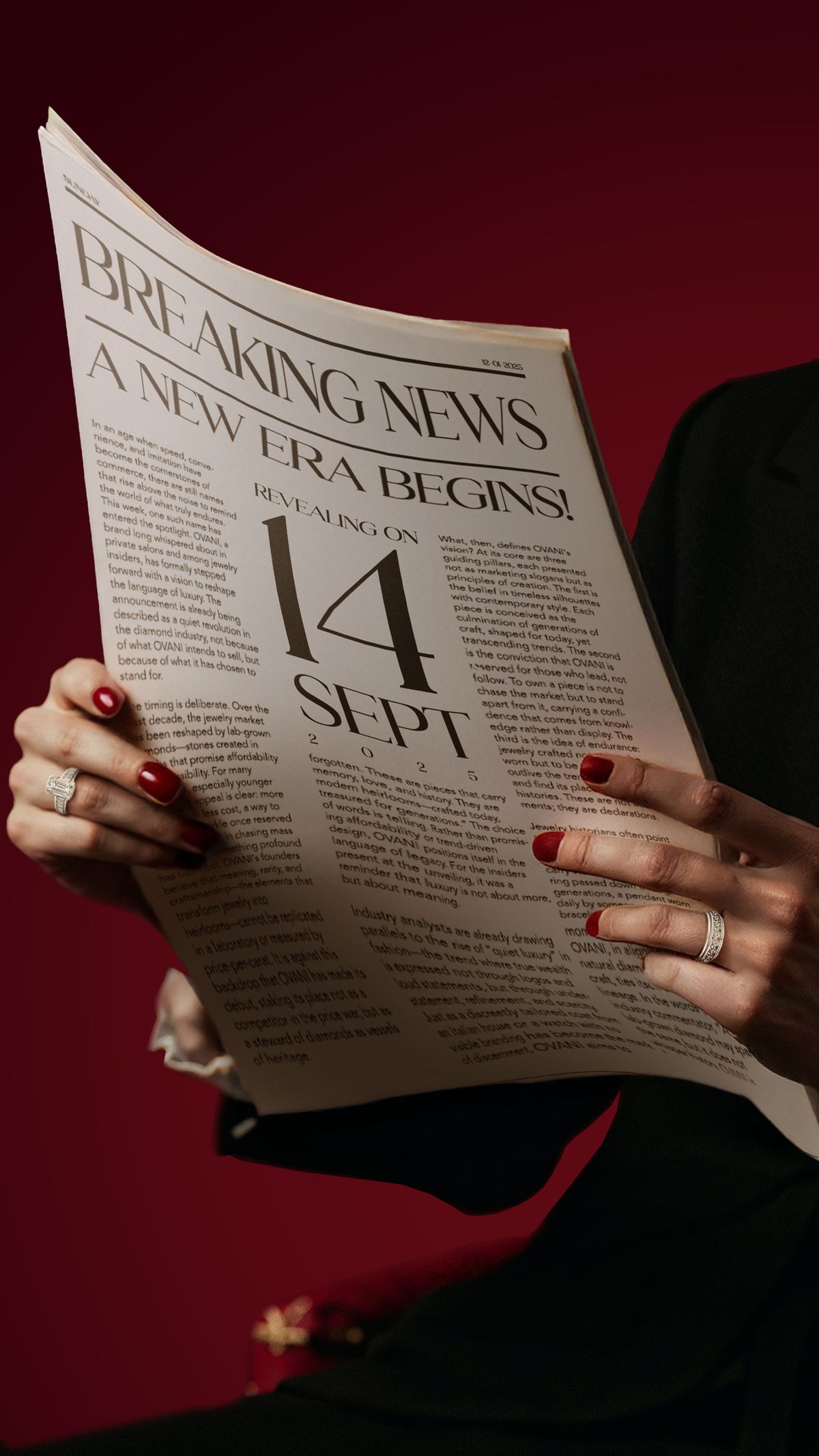 Campagna editoriale realizzata da MAD per il lancio di un brand